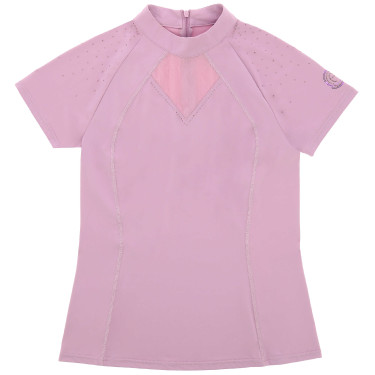 Polo Je t'aime Equithème Claudia femme Mauve Violet