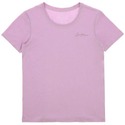 Kinder- en junior T-shirt Ik hou van je Equithème Bonnie Mauve Violet