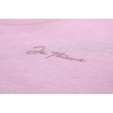 T-shirt enfant et junior Je t'aime Equithème Bonnie Mauve Violet