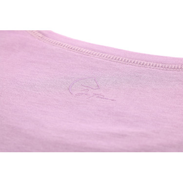 T-shirt enfant et junior Je t'aime Equithème Bonnie Mauve Violet