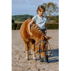 T-shirt enfant et junior Je t'aime Equithème Bonnie Vert / menthe