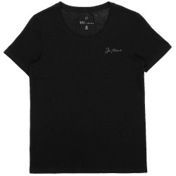 T-shirt Je t'aime Equithème Bonnie femme Noir