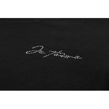 T-shirt Je t'aime Equithème Bonnie femme Noir