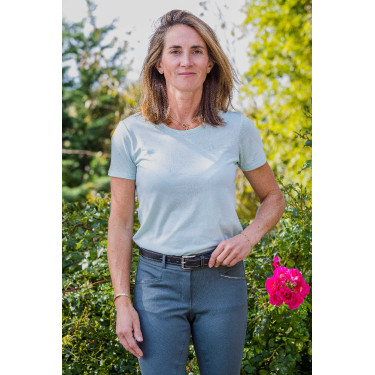 T-shirt Ik hou van je Equithème Bonnie dames Groen / mint