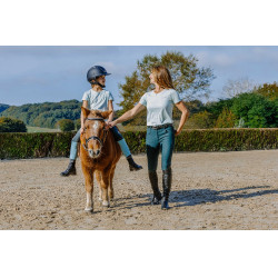 T-shirt Je t'aime Equithème Bonnie femme Vert / menthe