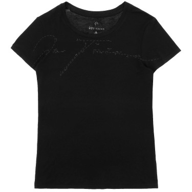 T-Shirt pour enfant et junior Je t'aime Equithème Tessie Noir