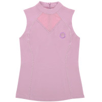 T-shirt sans manches Je t'aime Equithème Carla femme Mauve Violet