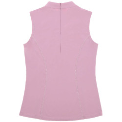 T-shirt sans manches Je t'aime Equithème Carla femme Mauve Violet