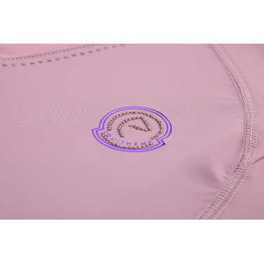T-shirt sans manches Je t'aime Equithème Carla femme Mauve Violet