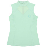 Mouwloos T-shirt Je t'aime Equithème Carla dames Groen / mint