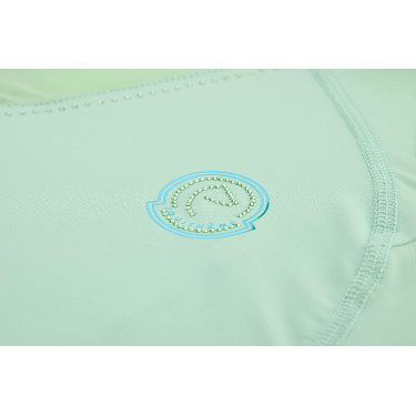 T-shirt sans manches Je t'aime Equithème Carla femme Vert / menthe
