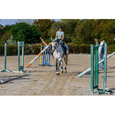 T-Shirt seamless manches courtes Equithème Elena femme Kaki