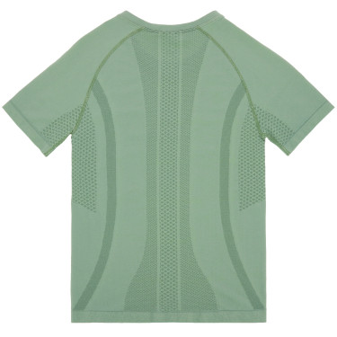 Seamless T-shirt met korte mouwen Equithème Elena dames Kaki Groen