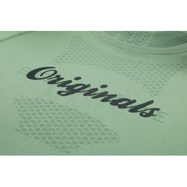 Seamless T-shirt met korte mouwen Equithème Elena dames Kaki Groen