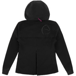 Veste imperméable Je t'aime Equithème Astrid femme Noir