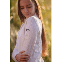 Sweat Pénélope Violette femme Écru Blanc