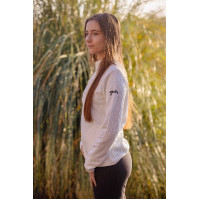 Sweat Pénélope Violette femme Écru Blanc