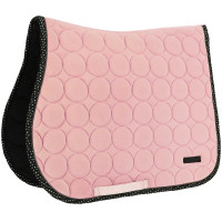 Tapis de selle mixte Equithème Disco Vieux rose