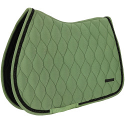Tapis de selle mixte Equithème Pearl Olive Vert