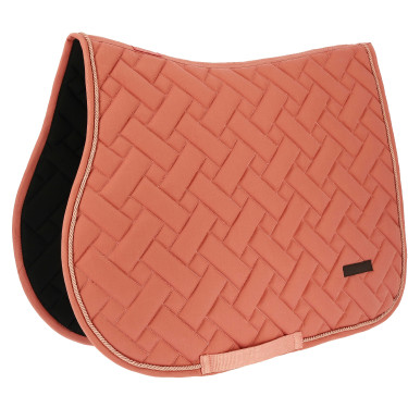 Tapis de selle mixte Equithème Starlet Pêche Rose