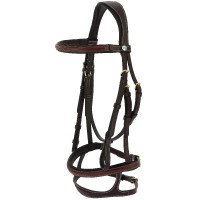 Bridon cuir huilé Norton Pro Oliva Havane Marron Bridon cuir huilé Norton Pro Oliva Havane Marron