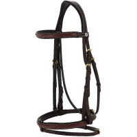 Bridon en cuir huilé Norton Pro Wellington Havane Marron Bridon en cuir huilé Norton Pro Wellington Havane Marron