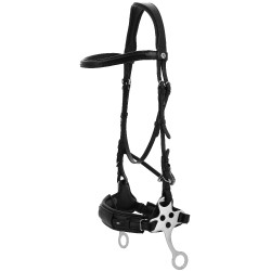 Norton Compet hackamore hoofdstel Zwart