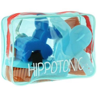 Kit de pansage Hippotonic Junior Turquoise Bleu