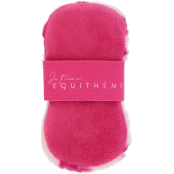 Éponge Je t'aime Equithème 2 faces Rose / fuchsia