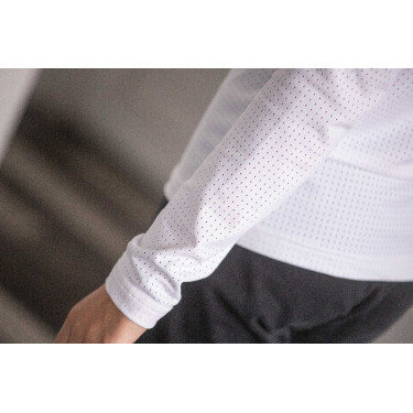 Wedstrijdpolo Eden by Pénélope Bruges Mesh Wit