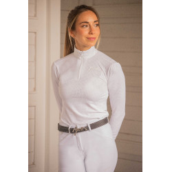 Polo de concours Pénélope Bruges Mesh femme Blanc