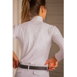 Polo de concours Pénélope Bruges Mesh femme Blanc