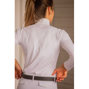 Polo de concours Pénélope Bruges Mesh femme Blanc