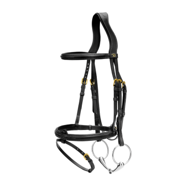 Bridon Combiné Neusriem Dy'on D Collection Zwart