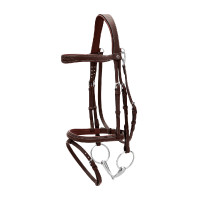 Bridon Muserolle Combinée Avec Mousqueton Dy'on Noir