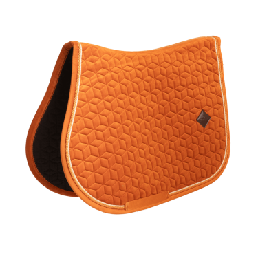 Tapis de selle Velvet jumping Kentucky Orange