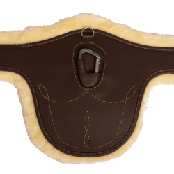 Mouton amovible pour Sangle bavette Kentucky Marron Mouton amovible pour Sangle bavette Kentucky Marron