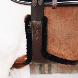 Mouton amovible pour Sangle bavette Kentucky Marron Mouton amovible pour Sangle bavette Kentucky Marron