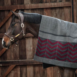 Couverture Séchante Carré Heavy Fishbone Kentucky Bordeaux