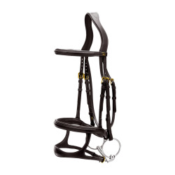 Bridon Dubbele Neusriem D Collection by Dy'on Zwart