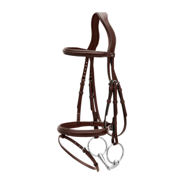 Bridon Muserolle Combinée US Collection by Dy'on Brun Marron