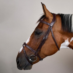 Bridon Muserolle Combinée US Collection by Dy'on Brun Marron