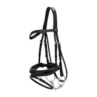 Bridon Muserolle Combinée Large Working By Dy'on Brun Marron