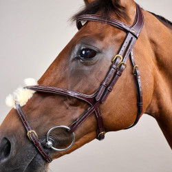 Bridon Muserolle Croisée D Collection by Dy'on Brun Marron Bridon Muserolle Croisée D Collection by Dy'on Brun Marron