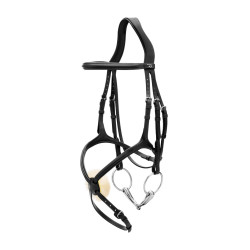 Bridon Muserolle Kruis New English Collection by Dy'on Zwart Bridon Muserolle Kruis New English Collection by Dy'on Zwart