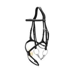 Bridon Muserolle Kruis New English Collection by Dy'on Zwart Bridon Muserolle Kruis New English Collection by Dy'on Zwart