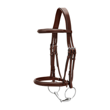 Bridon Muserolle Française US Collection by Dy'on Brun Marron Bridon Muserolle Française US Collection by Dy'on Brun Marron