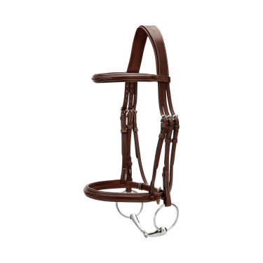 Bridon Muserolle Française US Collection by Dy'on Brun Marron