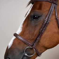 Bridon Muserolle Française US Collection by Dy'on Brun Marron