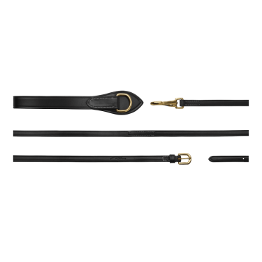 Rênes allemandes Full Leather 1/2 D Collection by Dy'on Noir
